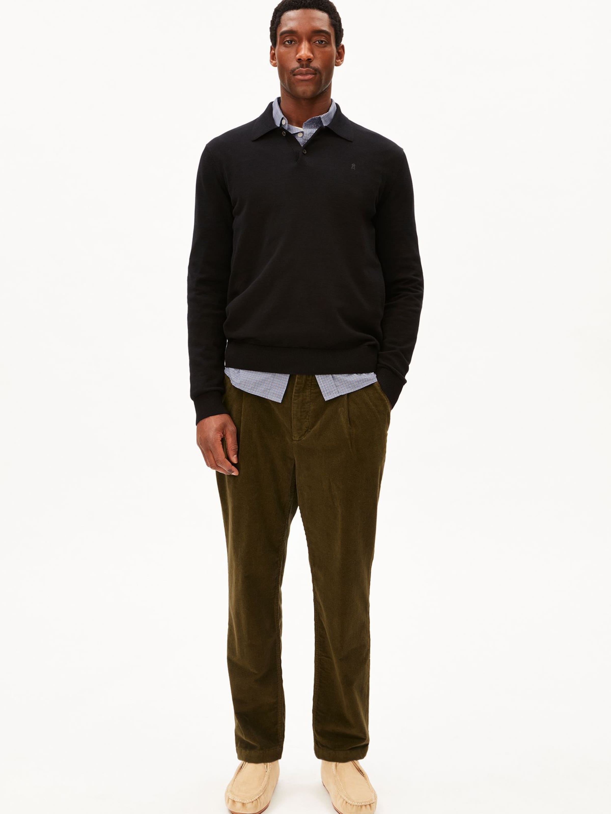 ARMEDANGELS Regular Hose TAAMIR CORDUROY in Grün: Vorderseite