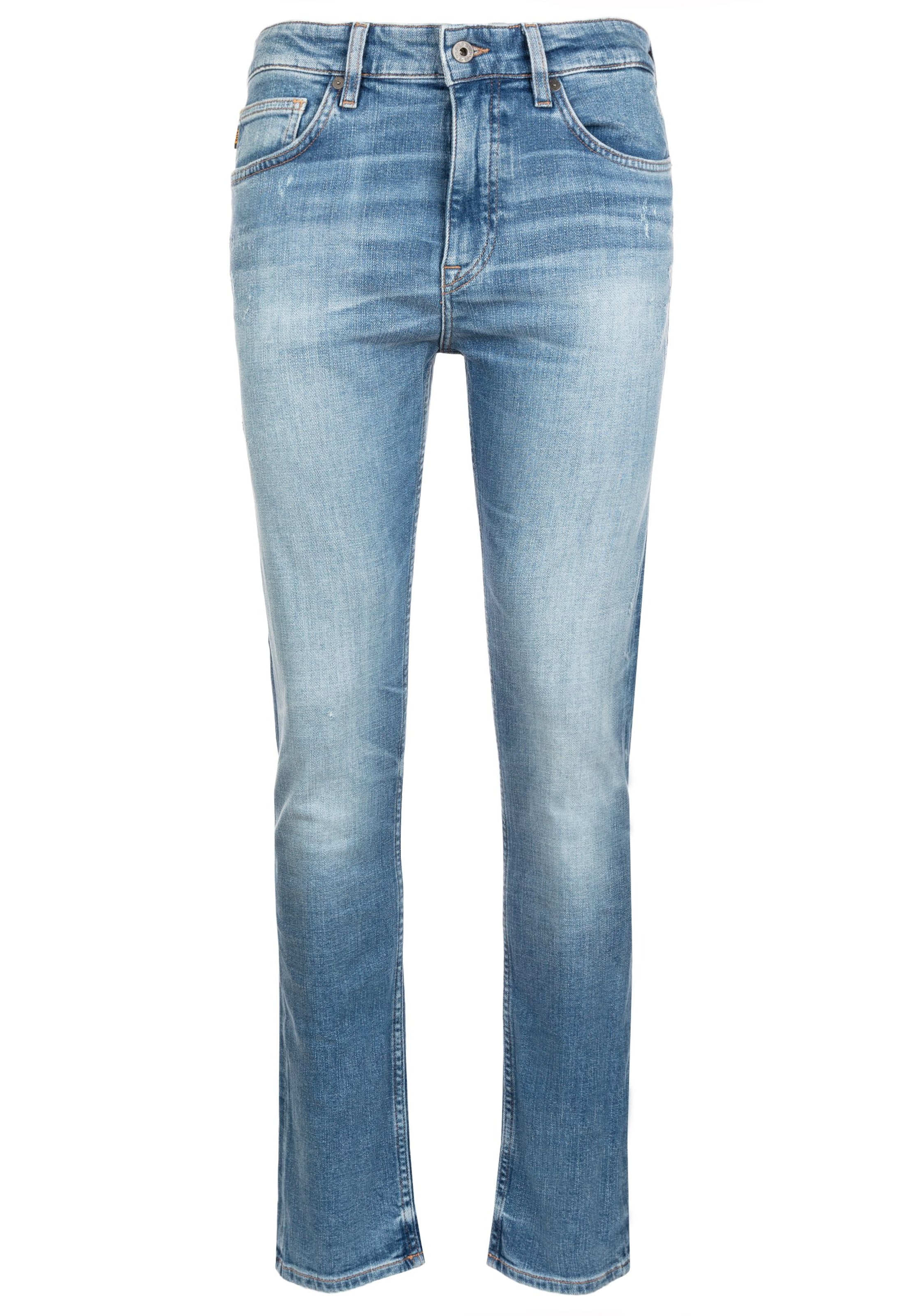 BOSS Slimfit Jeans in Blau: Vorderseite