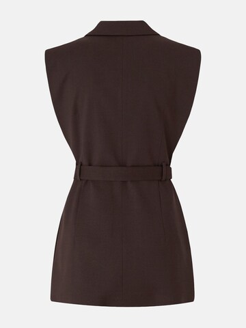 PINKO Väst 'PINKO NURAQUS GILET DIAGONALE GILET' i brun
