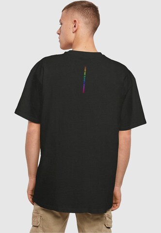 Merchcode Shirt 'Hope Rainbow' in Zwart