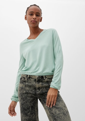 QS Shirt in Blau: Vorderseite