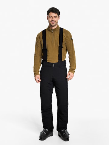 ZIENER Regular Workout Pants 'Tazlin' in Black: front