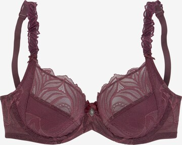 NUANCE Push-up Bra in Red: front