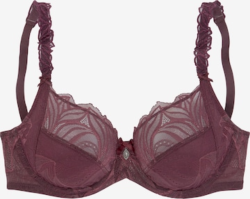 NUANCE Push-up Bra in Red: front