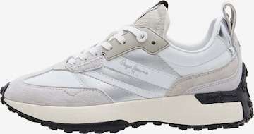Baskets basses 'LUCKY ORIGINAL' Pepe Jeans en blanc : devant