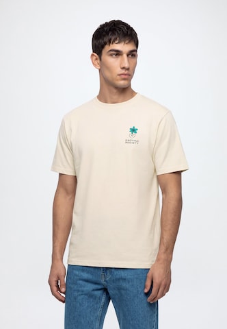 Kaotiko Shirt 'CLIMBING RAT' in Beige