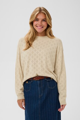 Pull-over 'OlineSZ' SAINT TROPEZ en beige : devant