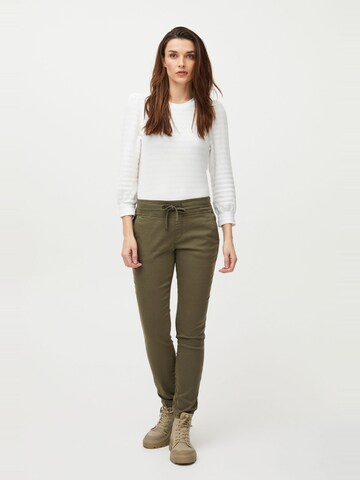PULZ Jeans Skinny Chino trousers 'Rosita' in Green