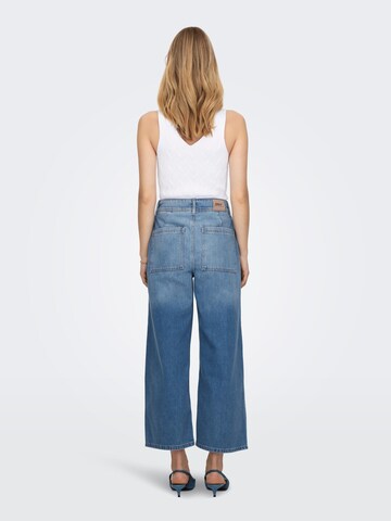 ONLY Wide Leg Jeans 'SYLVIE' in Blau