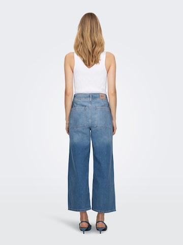 Wide leg Jeans 'SYLVIE' de la ONLY pe albastru