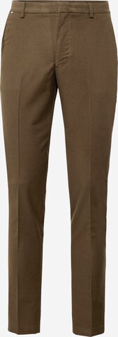 Slimfit Pantaloni chino 'Kaito1' di BOSS in verde: frontale