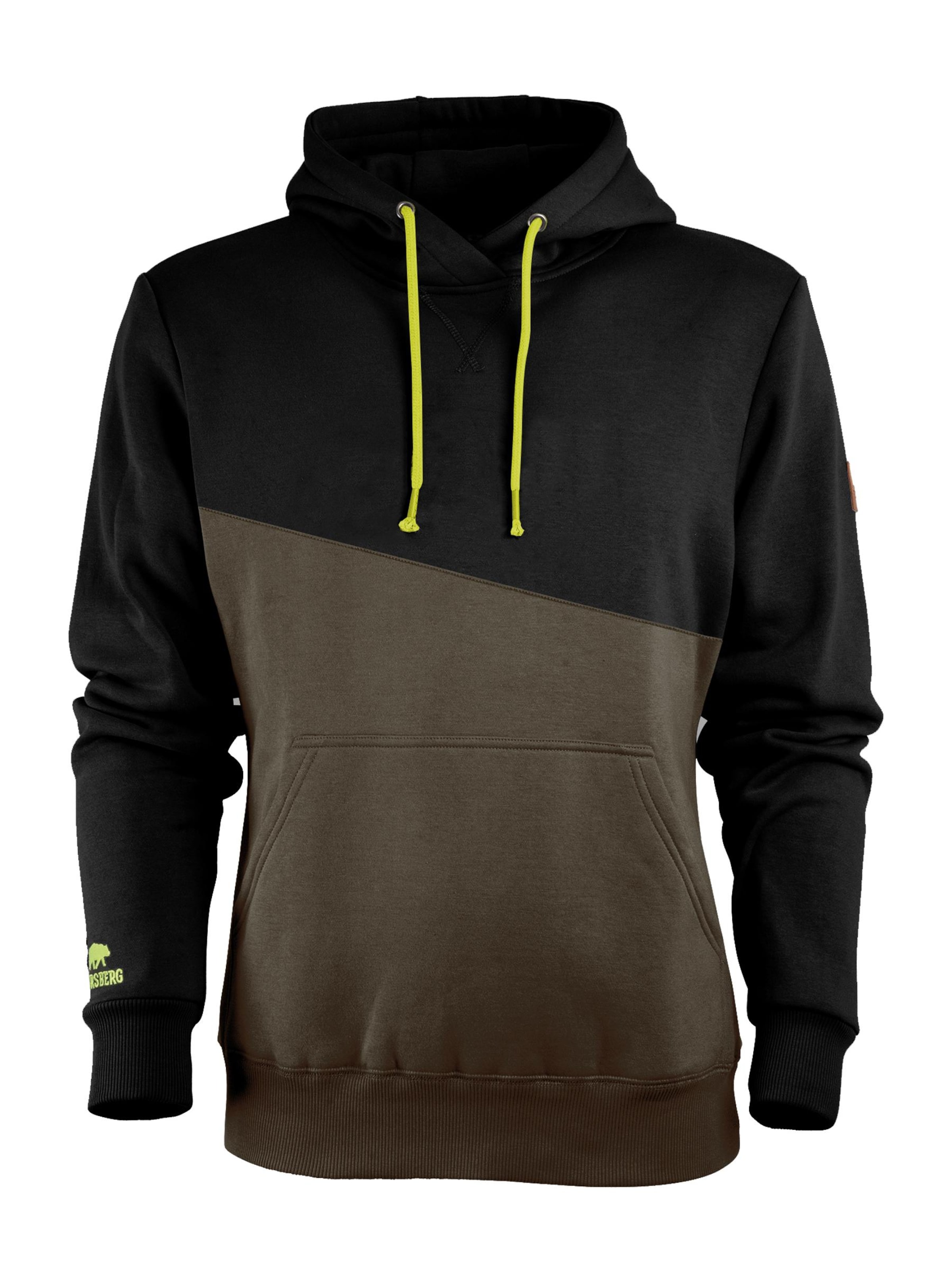 FORSBERG Sweatshirt 'Granson Hoodie' in Black: front