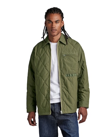 Veste mi-saison G-Star RAW en vert : devant