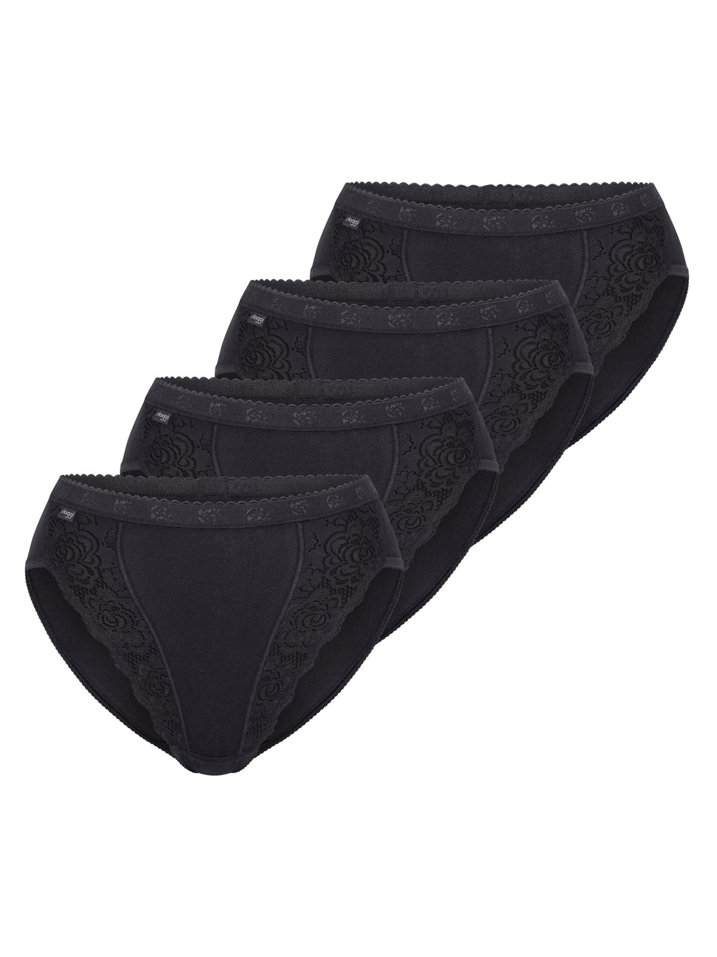 SLOGGI Slip 'Chic'‌‌‌‌‌‌‌ in Schwarz: Vorderseite