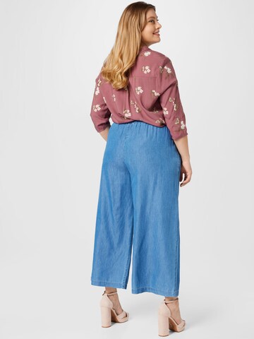 ONLY Curve Wide leg Jeans 'BEA' in Blauw