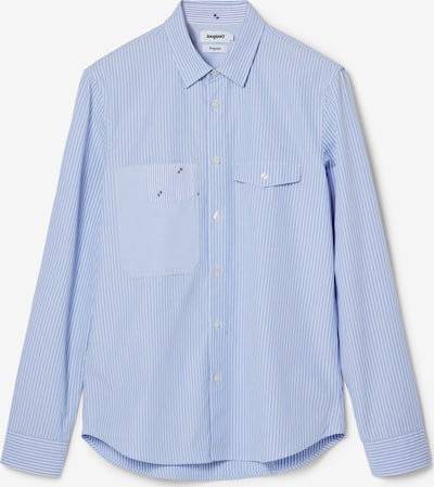 Marškiniai iš Desigual, spalva – mėlyna / balta, Prekių apžvalga