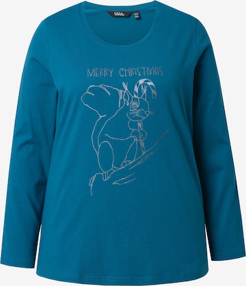 Ulla Popken Shirt in Blauw: voorkant