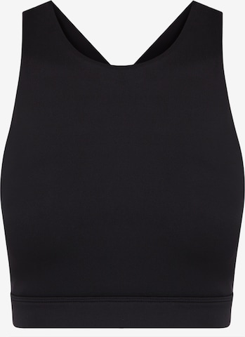 Born Living Yoga Sporttop ' Asura ' in Zwart: voorkant