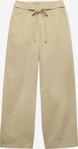 Wide leg Pantaloni di Marks & Spencer in beige: frontale