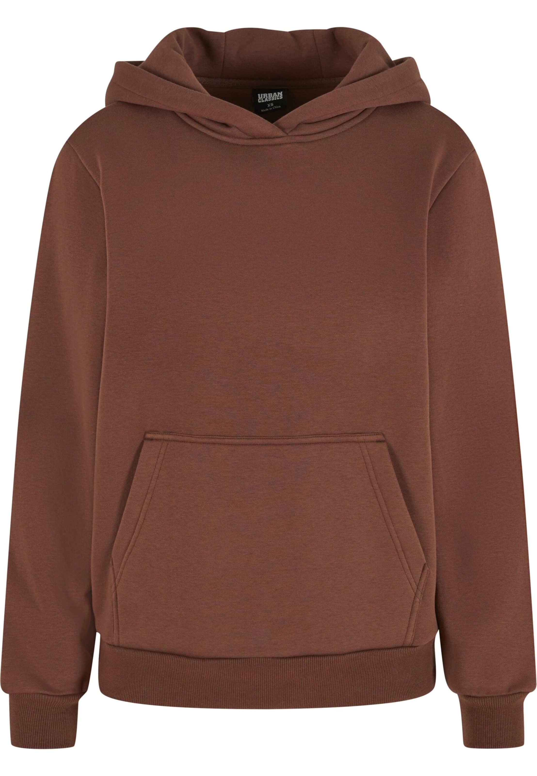 Urban Classics Mikina 'Flyffy' – hnědá: přední strana
