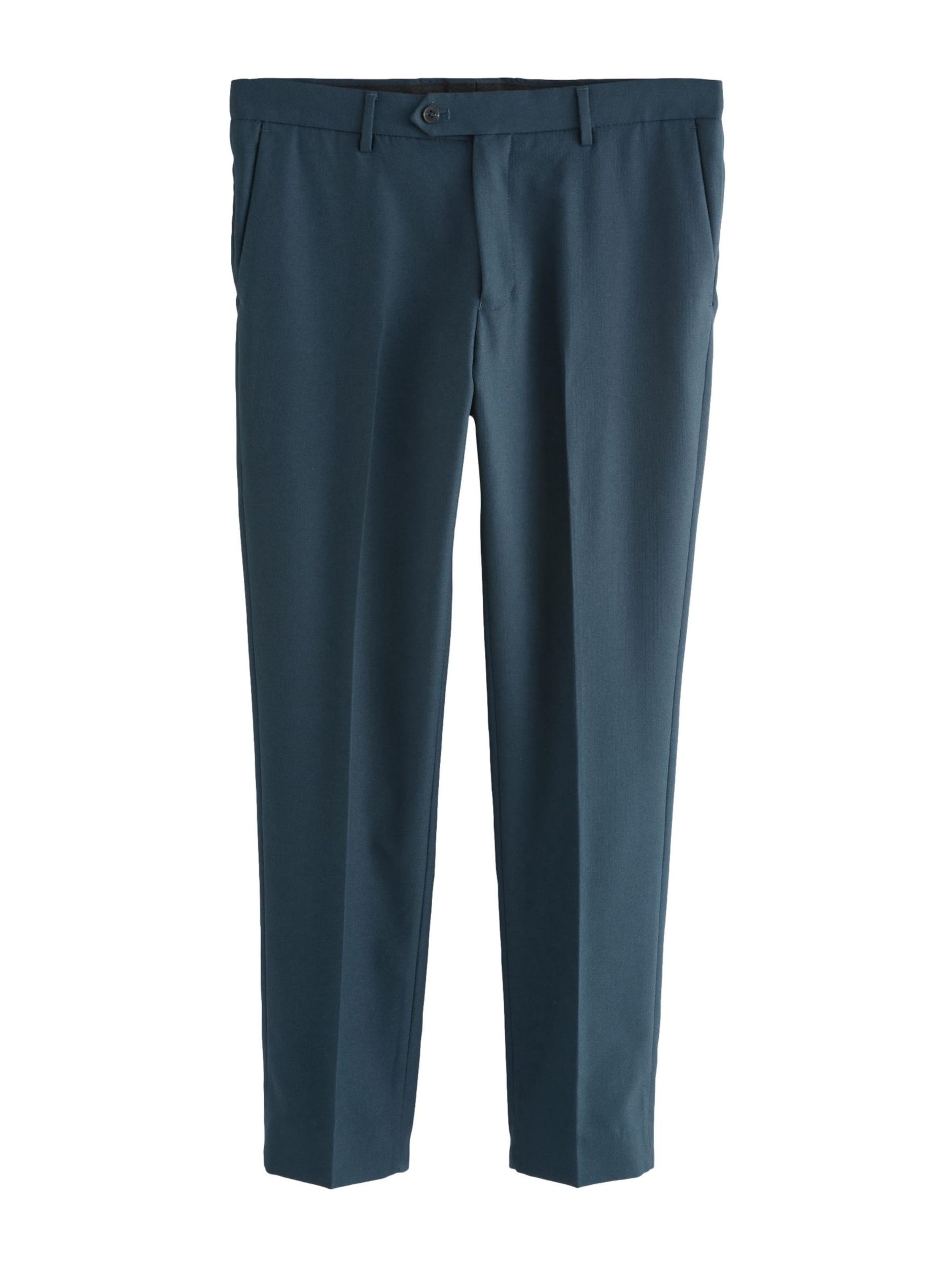 Next Slimfit Παντελόνι με τσάκιση σε μπλε: μπροστά