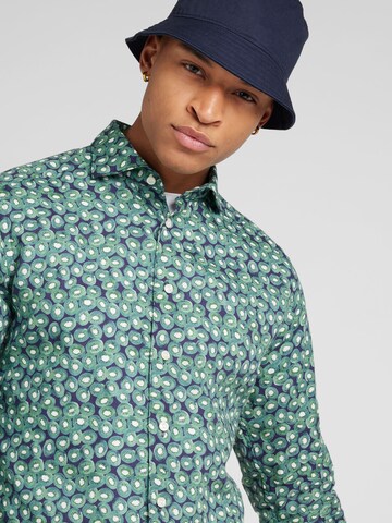 ETON Slim fit Button Up Shirt in Green