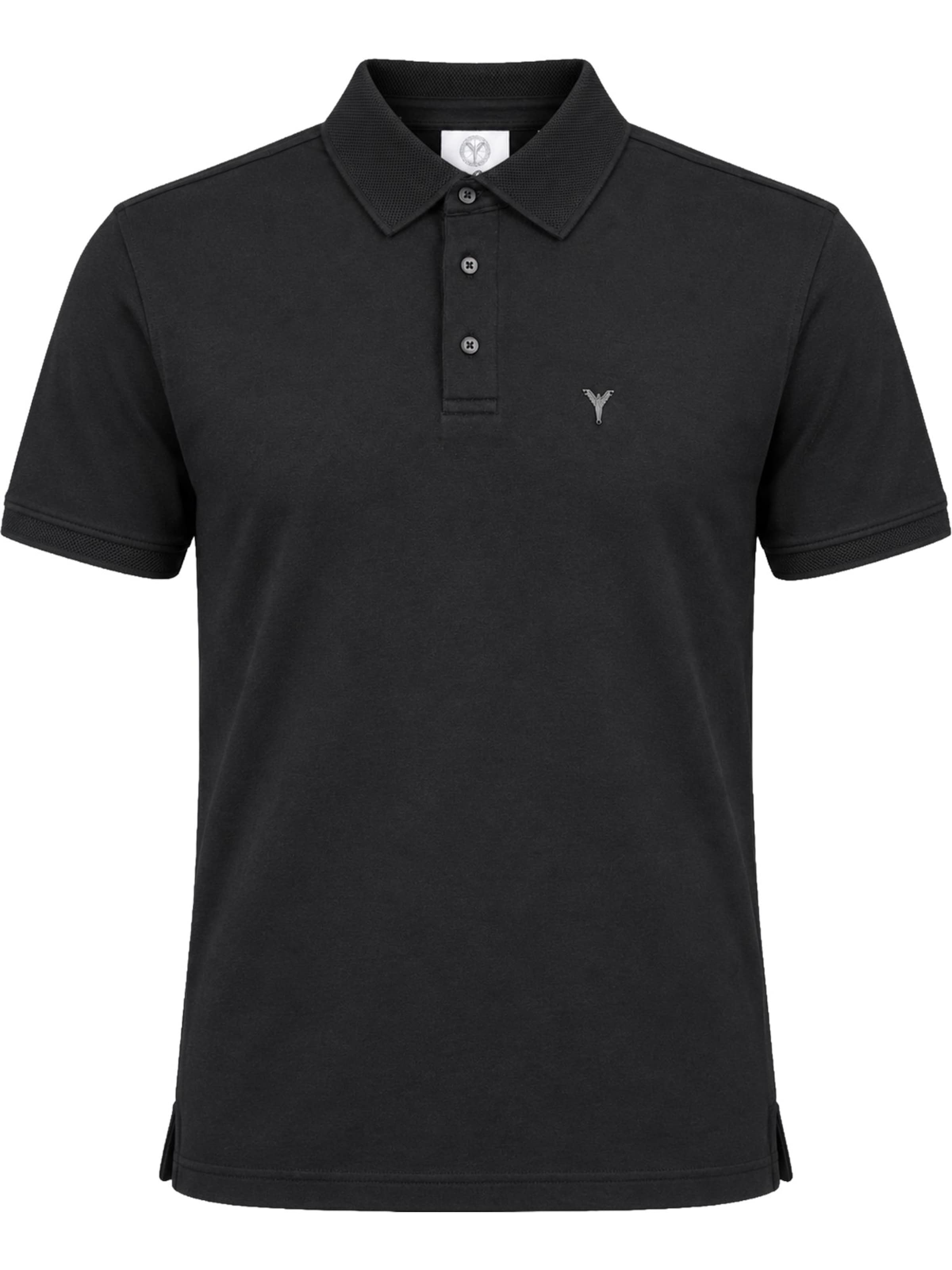 Carlo Colucci Shirt 'Franer' in Zwart: voorkant