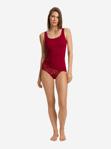 Haut ' Cotton Seamless ' Hanro en rouge