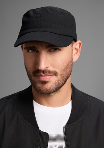 Man's World Beanie in Black: front