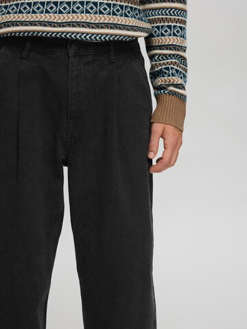 SELECTED Loosefit Bandplooi jeans 'SLH220' in Zwart