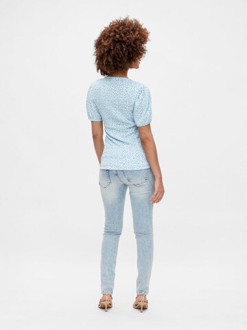 MAMALICIOUS Shirt 'Flora' in Blauw