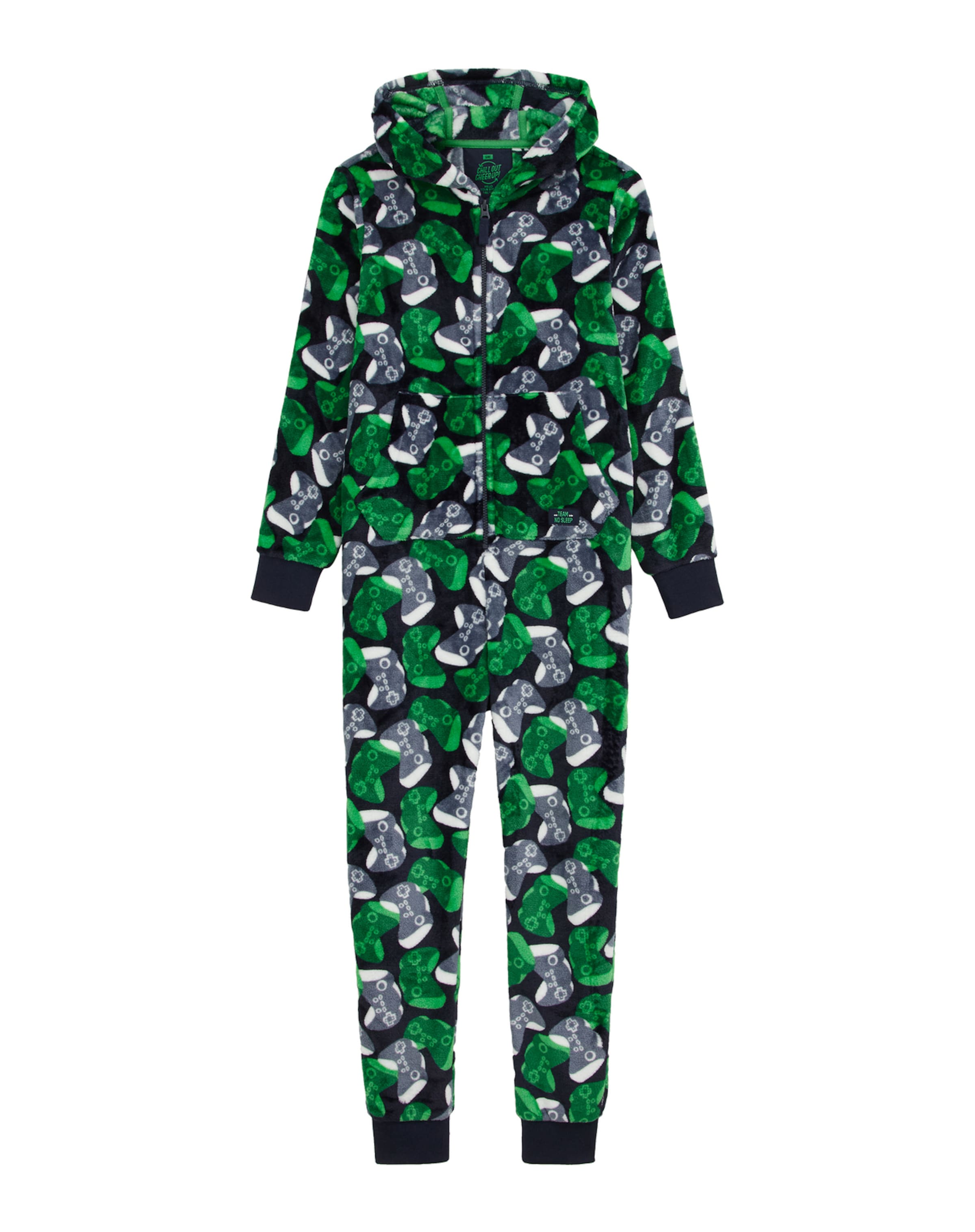 WE Fashion Πιτζάμα σε μπλε: μπροστά