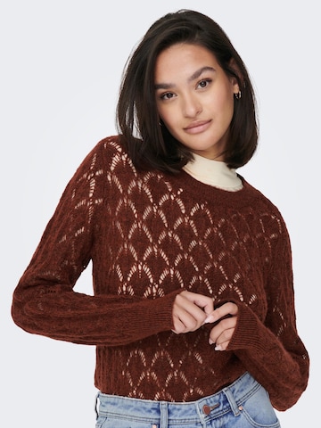 JDY Sweater 'LETTY' in Brown