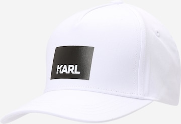 balta Karl Lagerfeld Kepurė: priekis