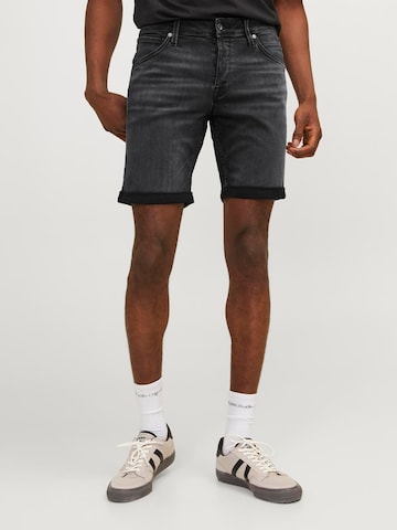 JACK & JONES Regular Jeans 'Rick Fox' in Zwart: voorkant