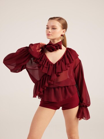 Chemisier HOLLY LOLLY en rouge