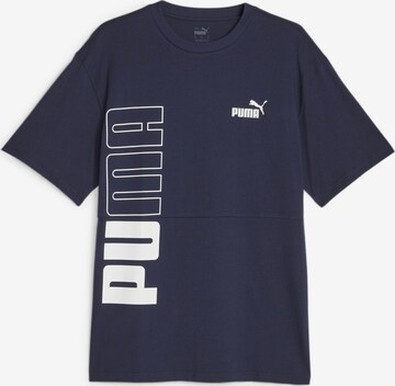 PUMA Performance Shirt 'PUMA POWER' in Blue: front