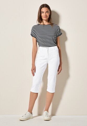 CECIL Slimfit Jeans 'Capri' in Weiß