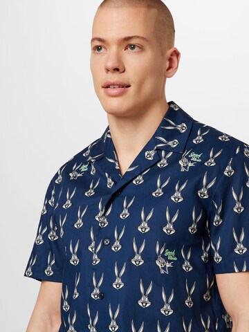 SCOTCH & SODA Regular Fit Hemd 'Bugs Bunny' in Blau