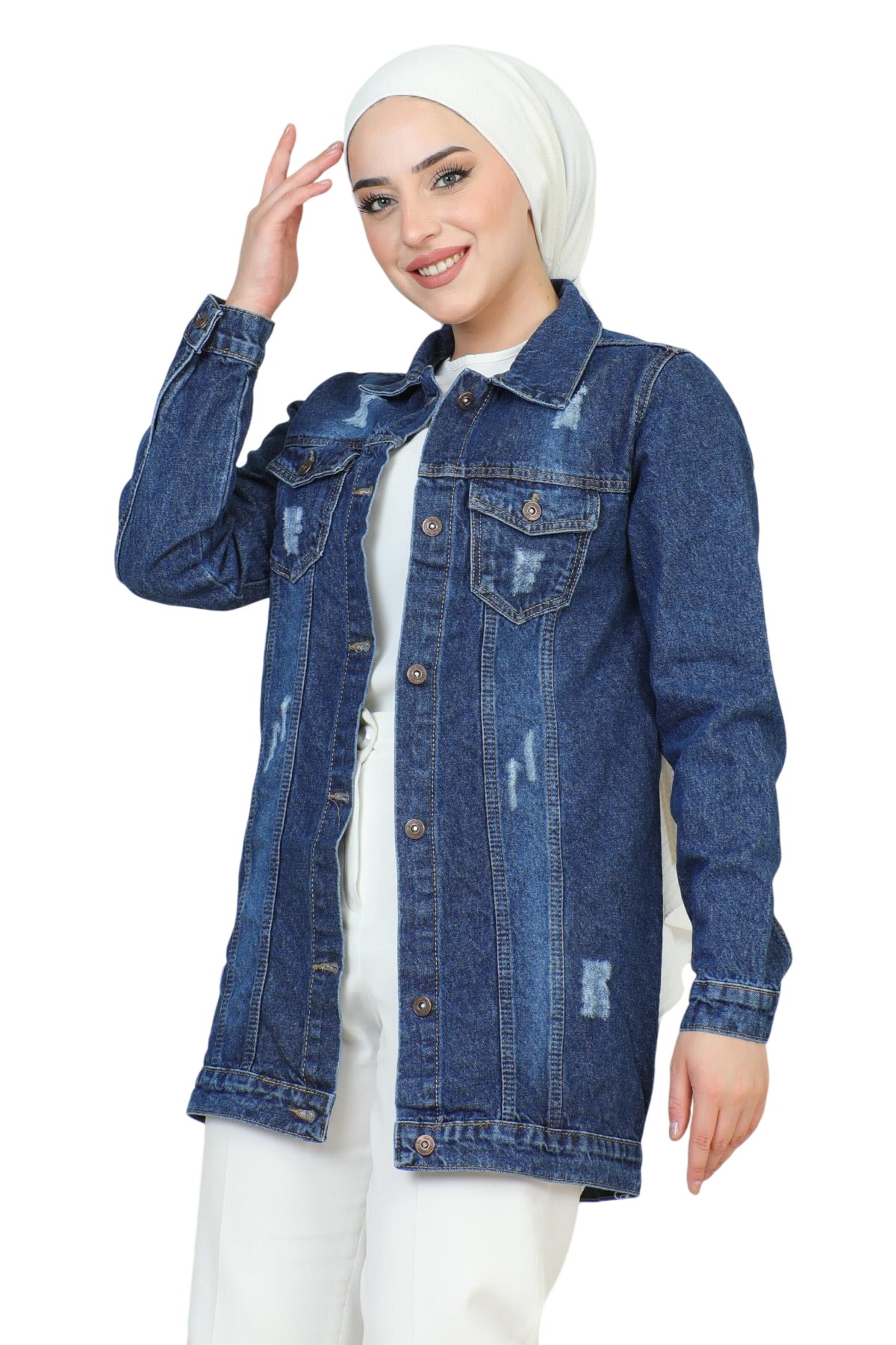 MODAMIHRAM Between-Season Jacket in Blue