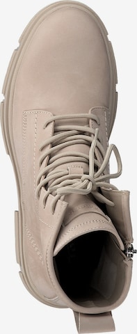 TAMARIS Lace-up bootie in Beige