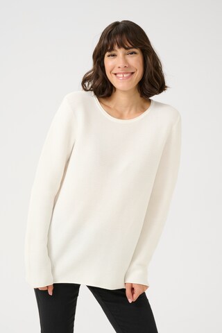 Kaffe Sweater 'Linka' in White: front