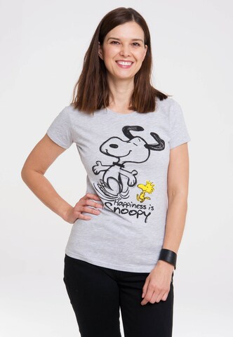 LOGOSHIRT T-Shirt in Grau: Vorderseite
