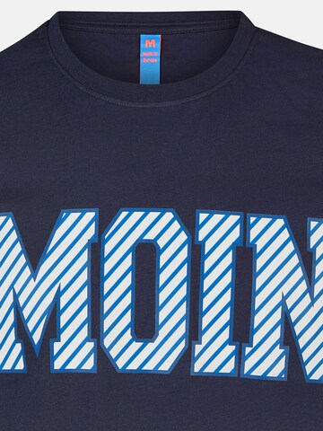 salzhaut Shirt 'Diek - Moin' in Blue: front