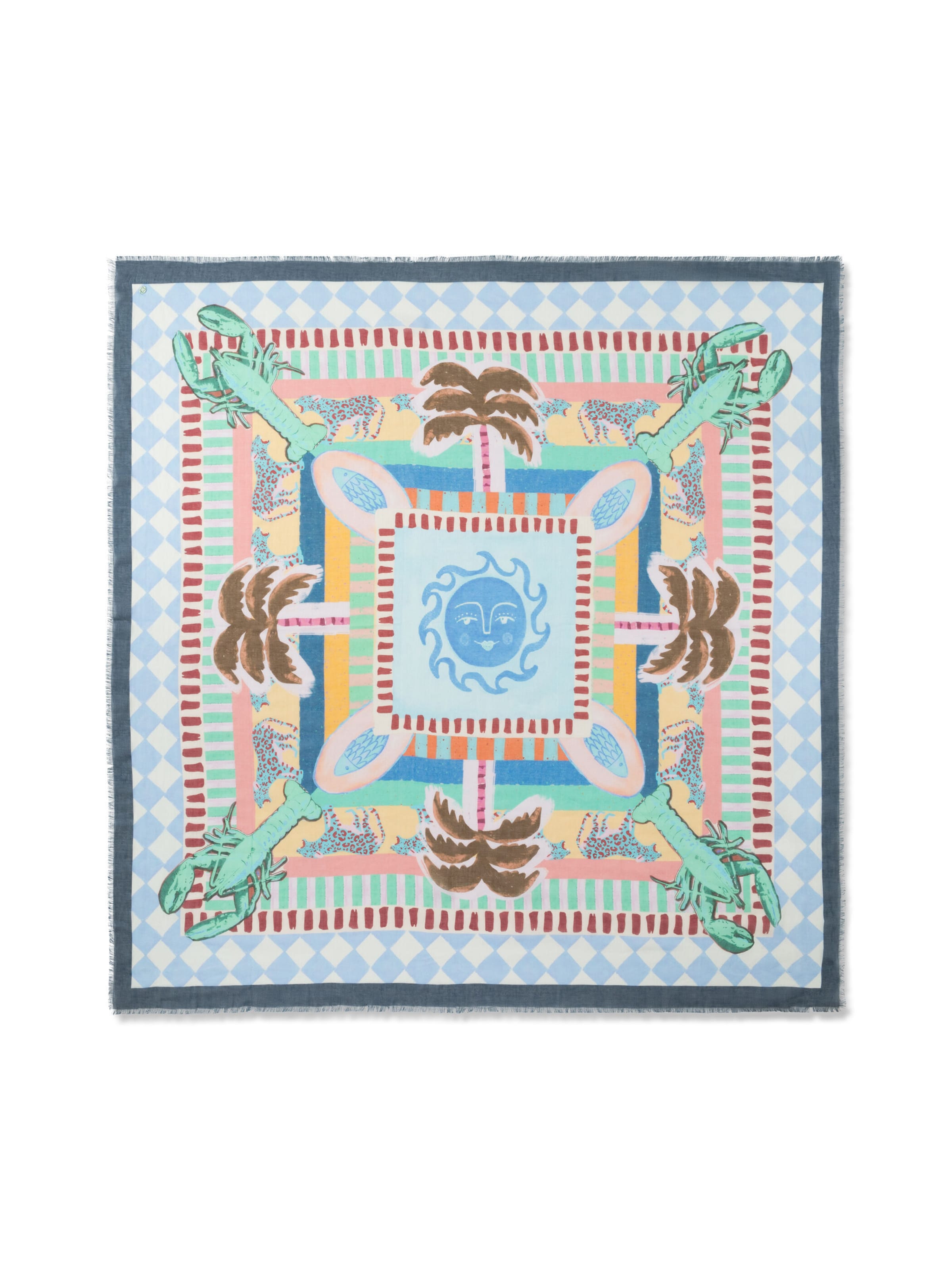 CODELLO Shawl in Blue