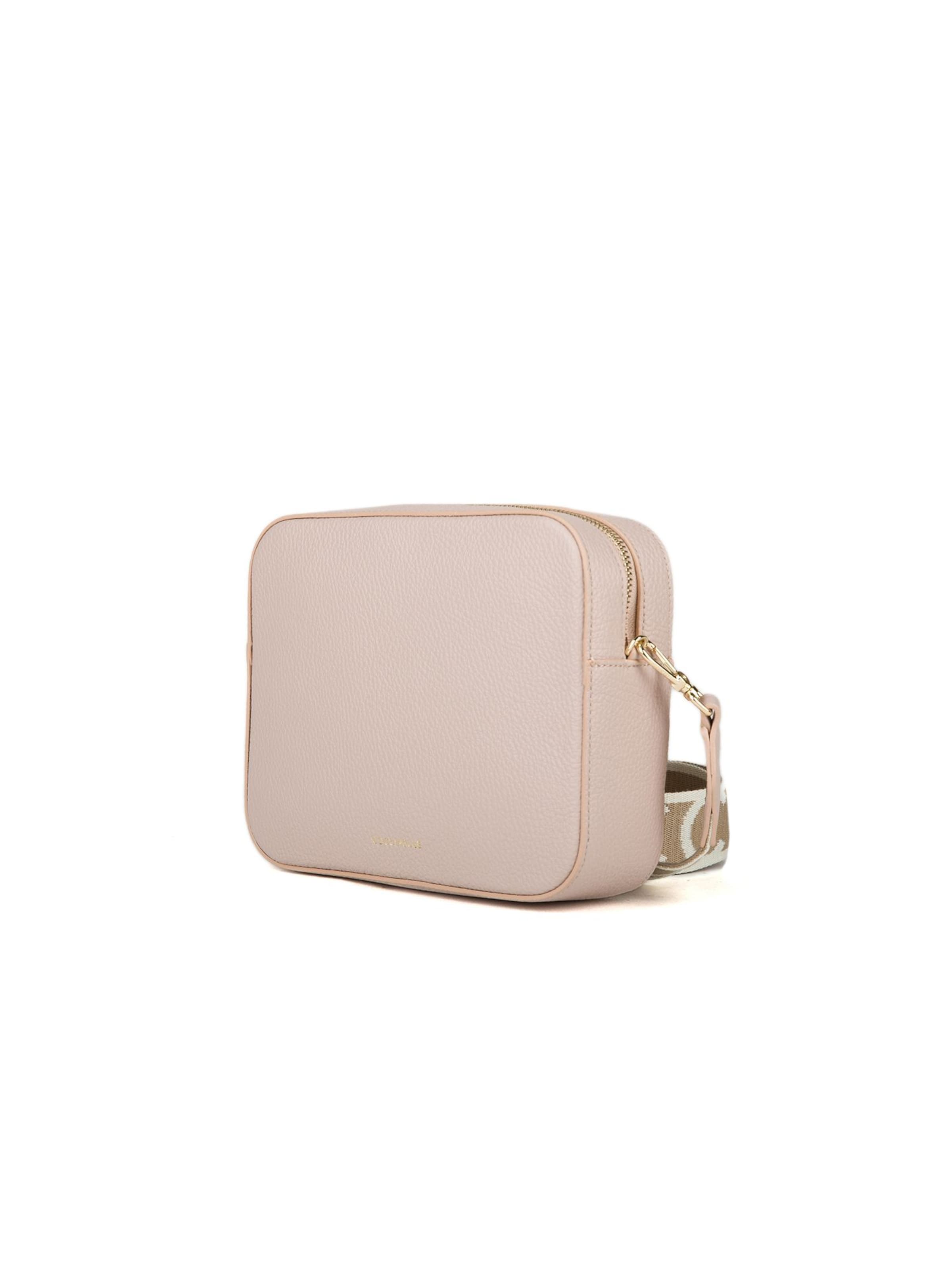 Coccinelle Umhängetasche 'Tebe Mini Bag Grained Leather'‌‌‌‌ in Beige