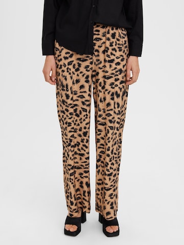 VERO MODA Loosefit Broek 'Anea' in Bruin: voorkant