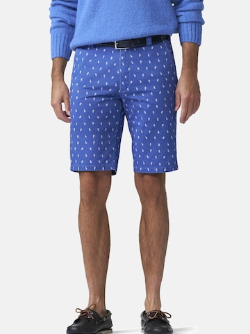 MEYER Regular Trousers in Blue: front