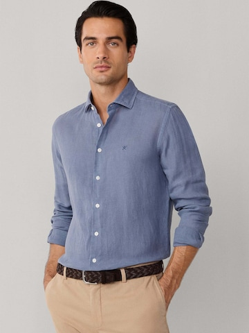 Hackett London Regular Fit Hemd 'ESS' in Blau