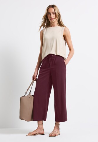 STREET ONE Loosefit Hose 'Emee' in Rot